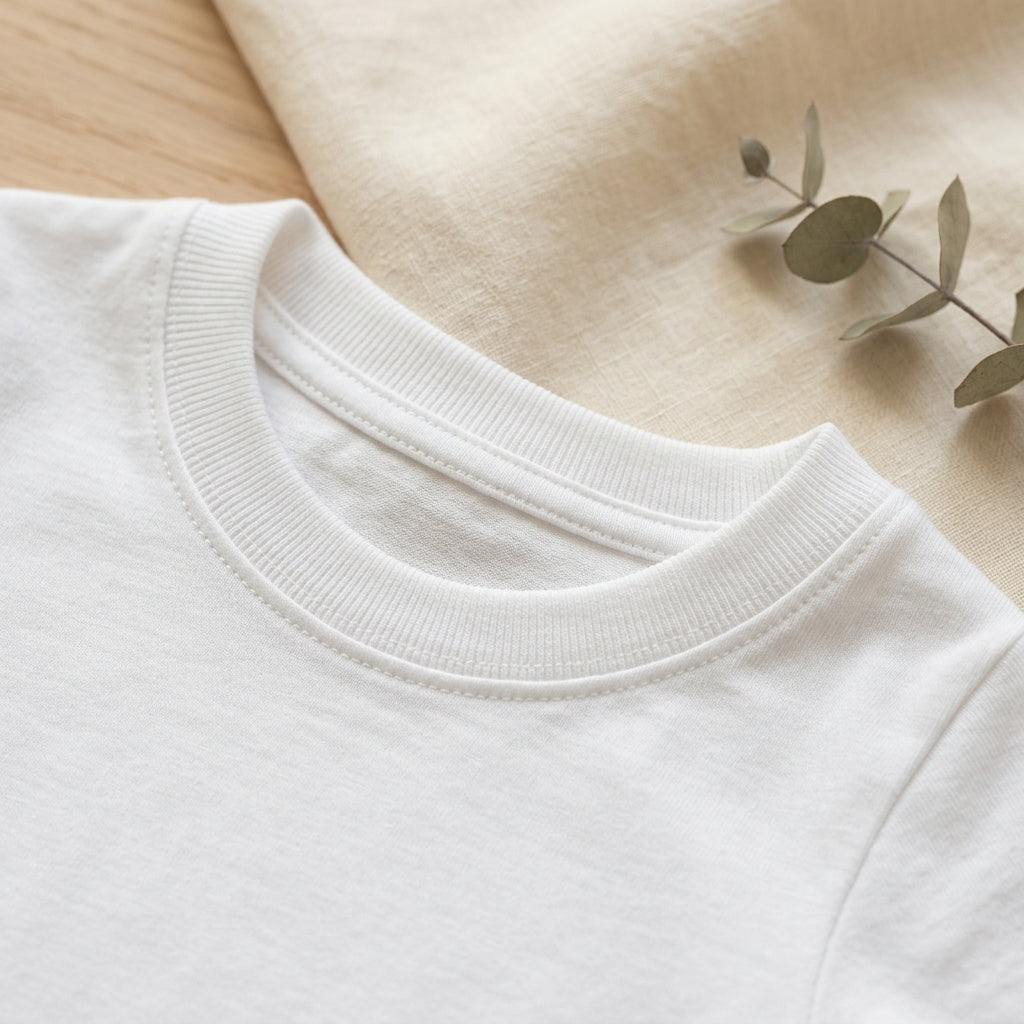Baby Fine Jersey Tee Detail Close-Up Mockup | Digital Download | POD Design Template | Commercial Use