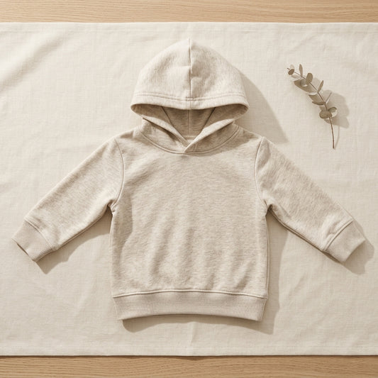 Baby Pullover Hoodie Clean Flat-Lay Mockup | Digital Download | POD Design Template | Commercial Use