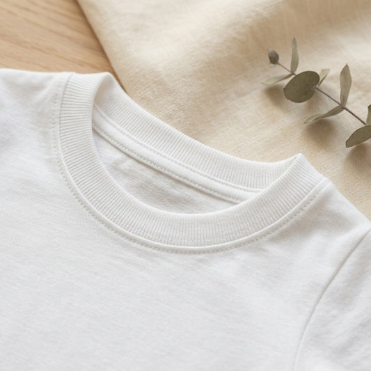 Baby Fine Jersey Tee Detail Close-Up Mockup | Digital Download | POD Design Template | Commercial Use