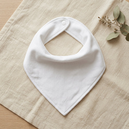 Baby Bandana Bib Clean Flat-Lay Mockup | Digital Download | POD Design Template | Commercial Use