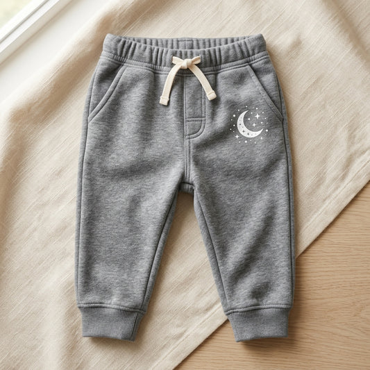Baby Fleece Jogger Pants Clean Flat-Lay Mockup | Digital Download | POD Design Template | Commercial Use