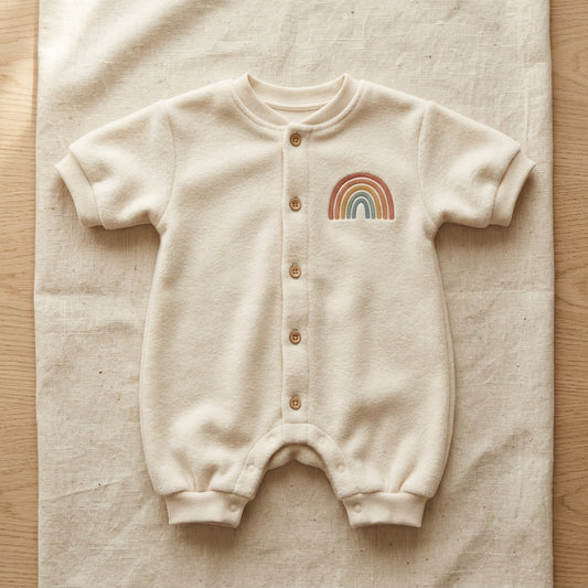 Baby Fleece Bubble Romper Lifestyle In-Use Mockup | Digital Download | POD Design Template | Commercial Use